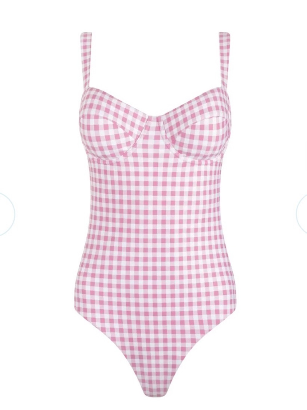 Minnow Gingham Pink One-Piece Swimsuit